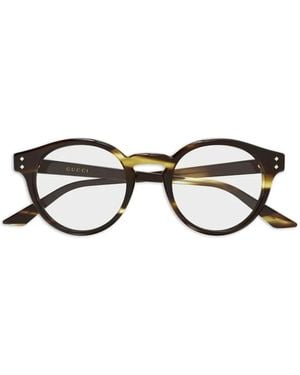 Gucci Bril Met Rond Montuur - Zwart