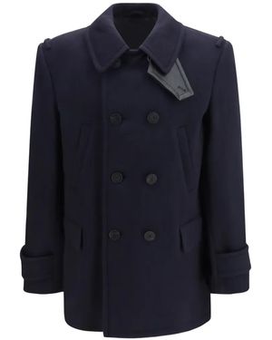 Burberry Chaquetón De Cachemira Y Lana - Azul