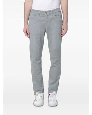 Jeckerson Logo-Patch Slim-Fit Trousers - Grey