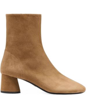 Proenza Schouler Glove Suede Ankle Boots - Natural