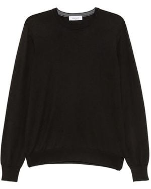Gran Sasso Crew-Neck Knitted Jumper - Black