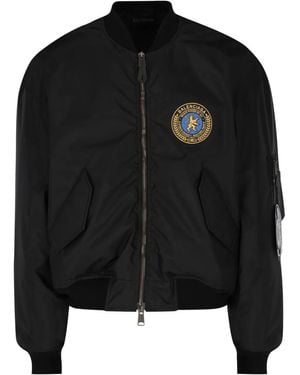 Balenciaga Zip Appliqué Jacket - Black