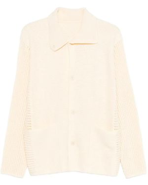 Homme Plissé Issey Miyake Pocket Button Cardigan - Natural