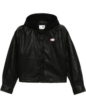 Aape By A Bathing Ape ロゴパッチ ジャケット - ブラック