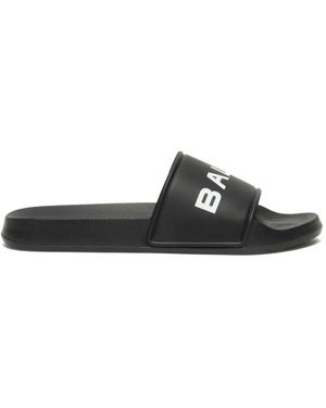 Bally Logo-Print Slides - Black