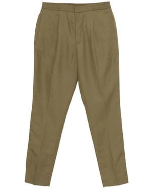 Officine Generale Pleated Trousers - Green