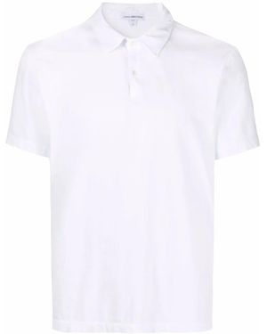 James Perse Short-Sleeved Cotton Polo Shirt - White
