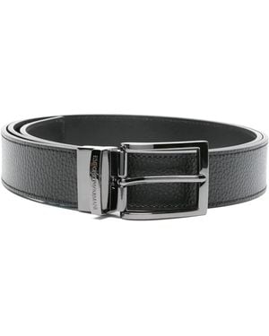 Emporio Armani Leather Belt - Black