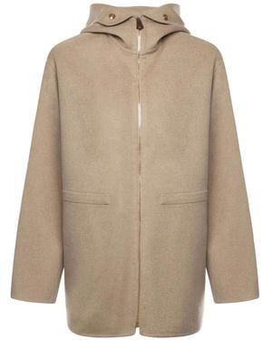 Loro Piana Hooded Zip-fastening Coat - ナチュラル