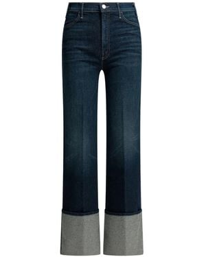 Mother Cuffed Jeans - Blue