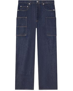 KENZO Drawstring Tapered Trousers - Blue