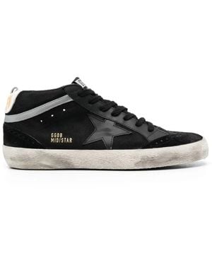 Golden Goose Mid-Star High-Top Trainers - Black