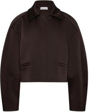 Rebecca Vallance Cropped-Jacke Ohne Kragen - Braun