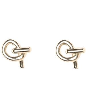 Fabiana Filippi Ohrringe Knot-Detail Drop Earrings - Metallizzato
