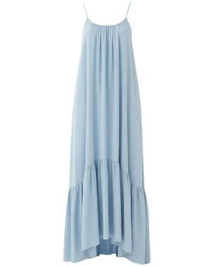 ELEH Ruffled Maxi Dress - Blue
