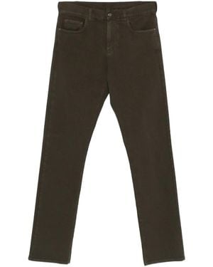 Canali ロゴパッチ ジーンズ - グレー