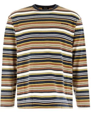 we11done Striped Long-Sleeve T-Shirt - Black