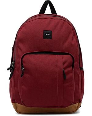 Vans Logo-Patch Pocket Backpack - Red
