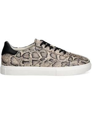Vagabond Shoemakers Snakeskin Panelled Trainers - White