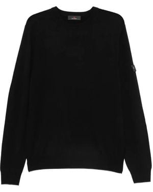Peuterey New Marlon Nc Logo-Patch Crew-Neck Sweater - Black