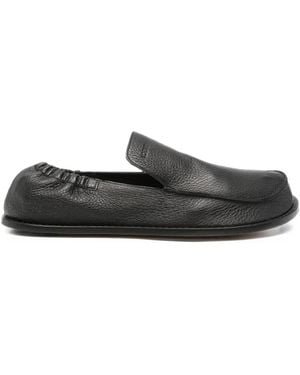 Loewe Flex Leather Loafers - Black