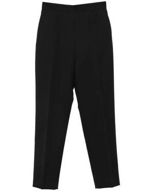 The Row Eranza Pressed-Crease Tailored Trousers - Black