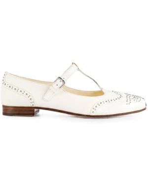 Church's Stud-Embellished Ballet Flats - White
