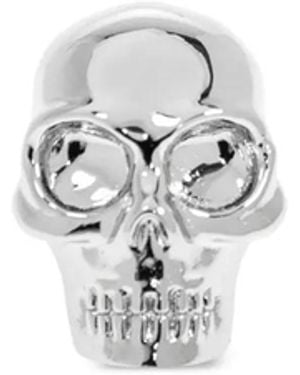 McQueen Skull Earring - White