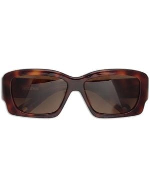 Jacquemus Croisiere Rectangular Sunglasses - Brown