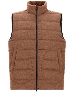 Herno Lo Smanicato Steppweste - Braun