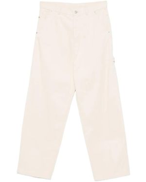 Drole de Monsieur Utility-Pocket Cotton Trousers - White