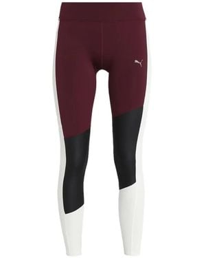 PUMA Holiday Colour-Block 7/8 Tight Leggings - Purple