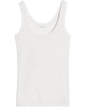 Lemaire Ribbed Tank Top - White