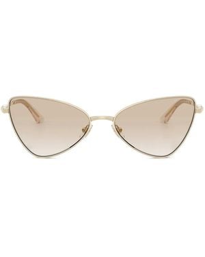 Jimmy Choo Zonnebril Met Cat-Eye Montuur - Naturel