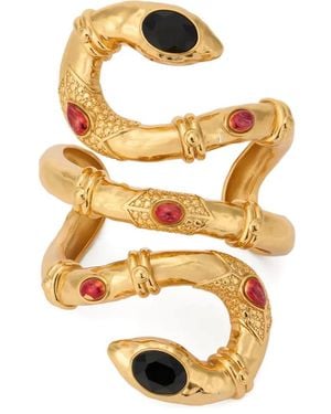 Roberto Cavalli Snake-Shape Rigid Bracelet - Metallic