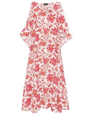 Etro Floral-Print Maxi Dress - Red