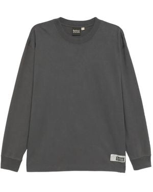 Kaptain Sunshine T-Shirt mit Logo-Patch - Grau