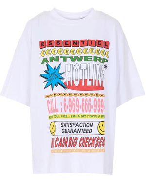 Essentiel Antwerp Printed Crew-Neck T-Shirt - White