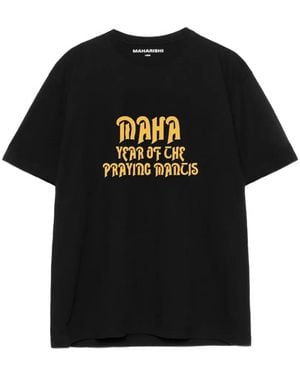 Maharishi Graphic-Print T-Shirt - Black