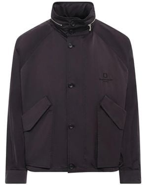 WOOYOUNGMI Double-Pocket Hooded Jacket - Blue