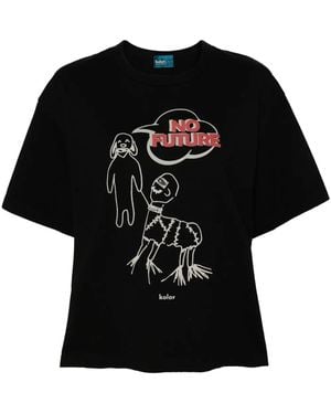 Kolor グラフィック Tシャツ - ブラック