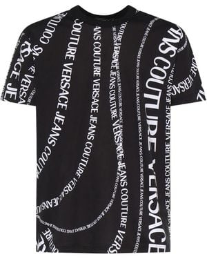 Versace Jeans Couture Logo-Print T-Shirt - Black