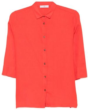 Whyci Camisa Con Botones - Rojo