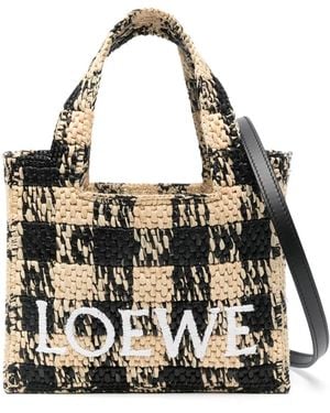 Loewe Mini Font Tote Bag - Black