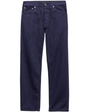 Prada Logo Straight Jeans - Blue
