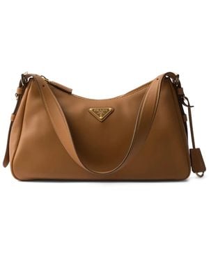 Prada Borsa A Spalla Aimée Media - Marrone