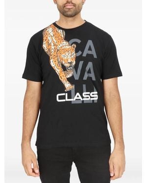 Roberto Cavalli T-Shirt Con Grafica - Nero