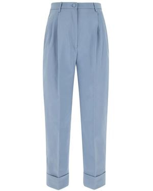 Hebe Studio Klassische Tapered-Hose - Blau