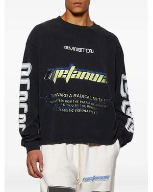 RRR123 Radical Paper Garden Langarmshirt - Blau