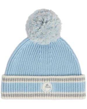 Fusalp Pompom-Detail Beanie Hat - Blue